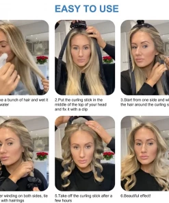 BTY NEW IN Satin Heatless Curling Kit