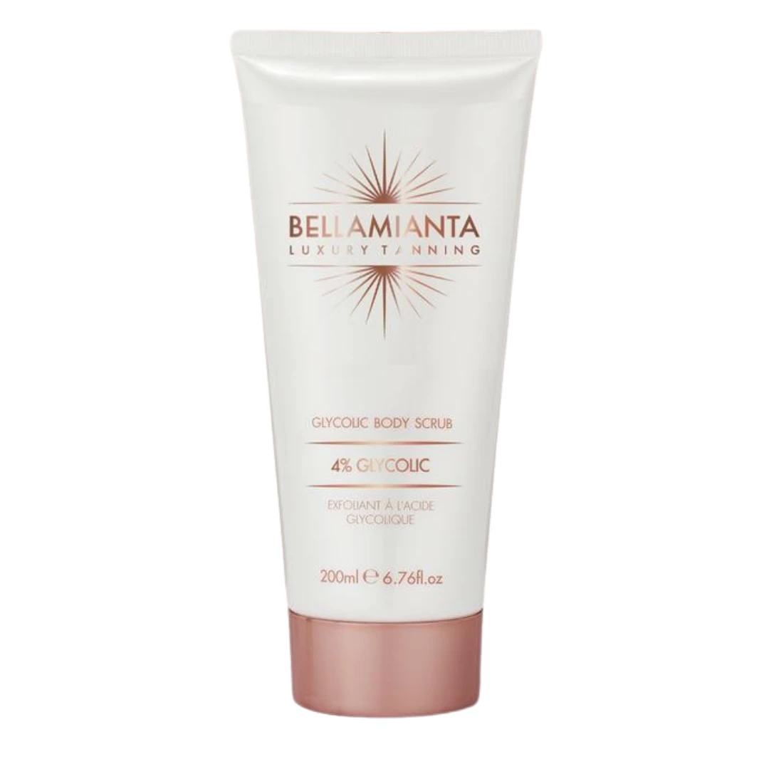 New βοΈ Bellamianta TANNING Triple Action Glycolic Body Scrub Tan Eraser π 3 Bellamianta TANNING Triple Action Glycolic Body Scrub Tan Eraser