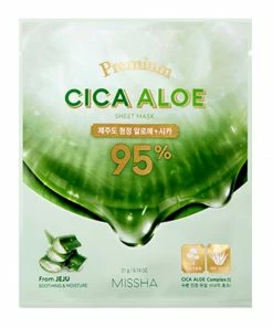 Missha NEW IN Cica Aloe 95% Sheet Mask